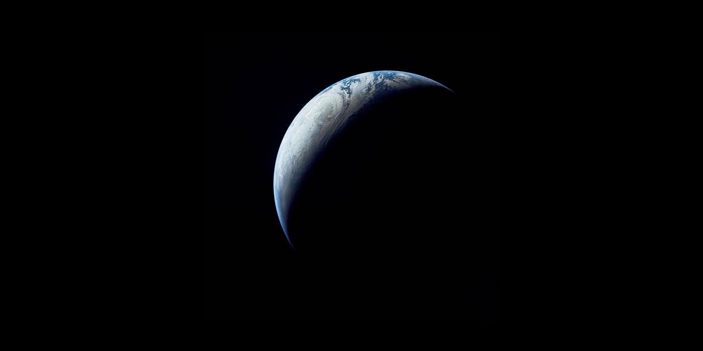 Earth as Viewed From 10,000 Miles