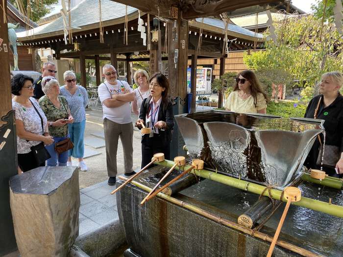 Washing trough at Kushida Shrine